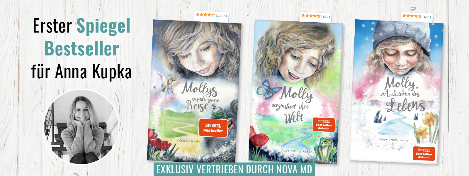 Anna Kupka erreicht mit &quot;Mollys wundersame Reise&quot; ihren ersten Spiegel Bestseller