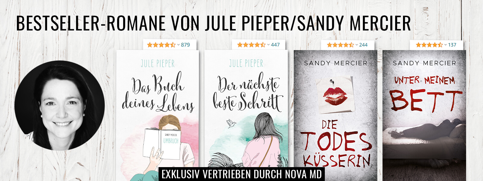 Jule Pieper/Sandy Mercier Bestseller-Autorin