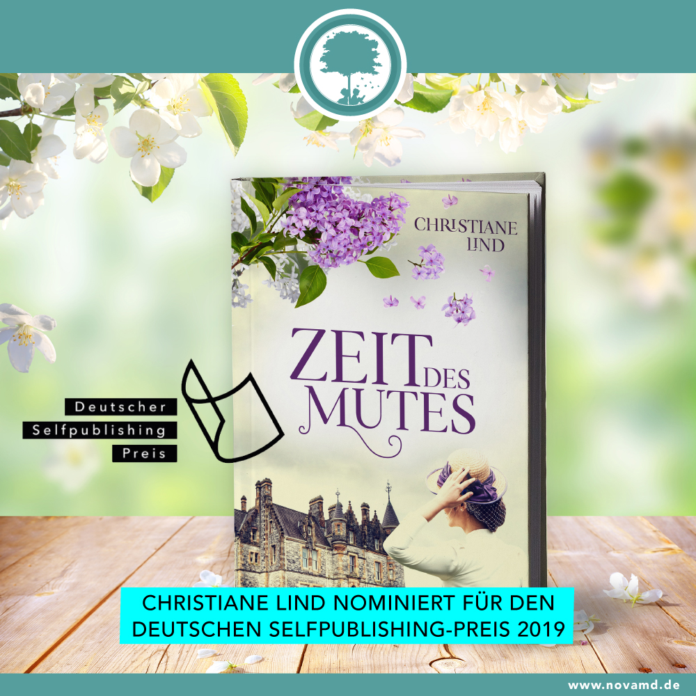 Christiane Lind mit "Zeit des Mutes" für Deutschen Selfpublishing-Preis 2019 nominiert