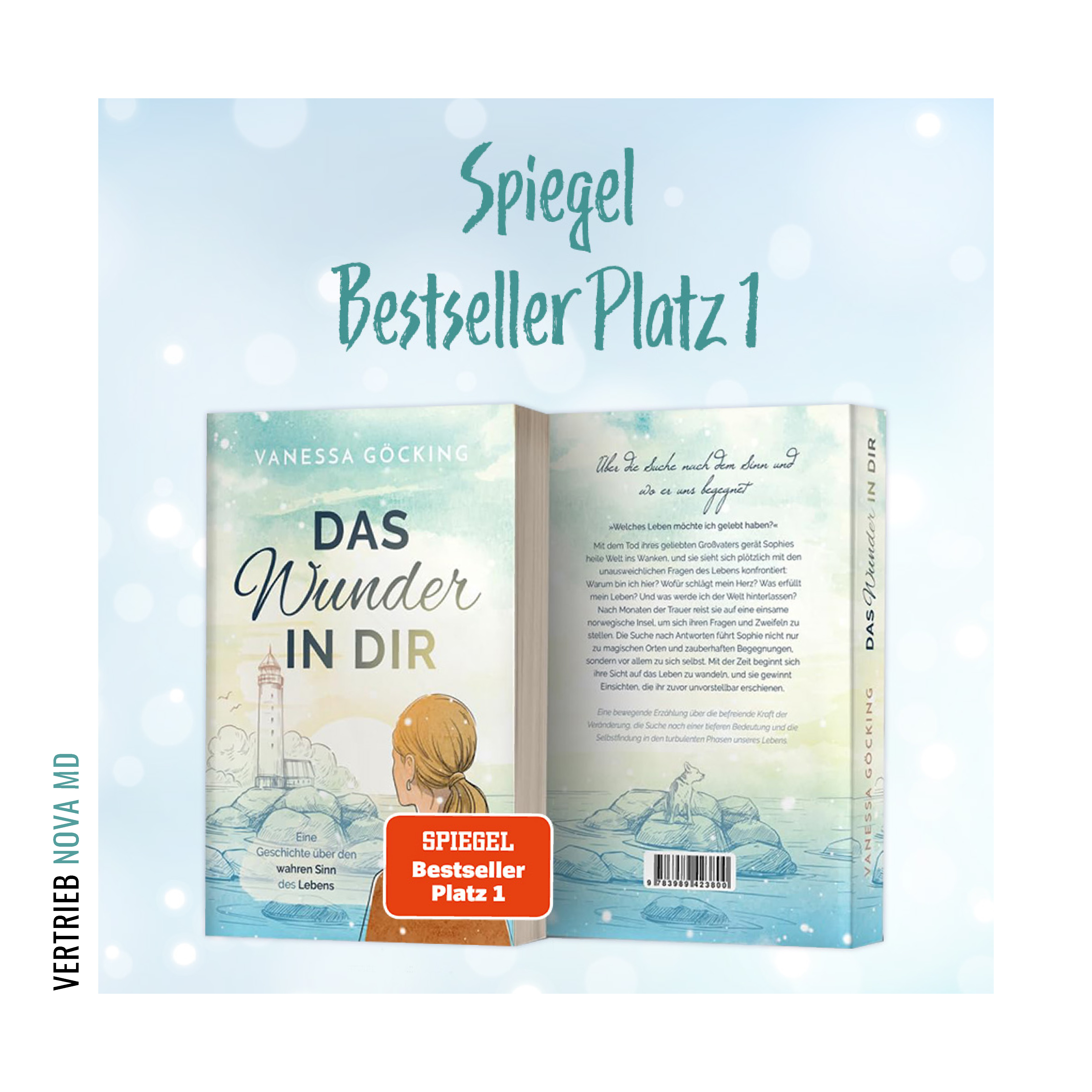 SPIEGEL Bestseller für "Das Wunder in dir" Darstellung des Covers und der Auszeichnung