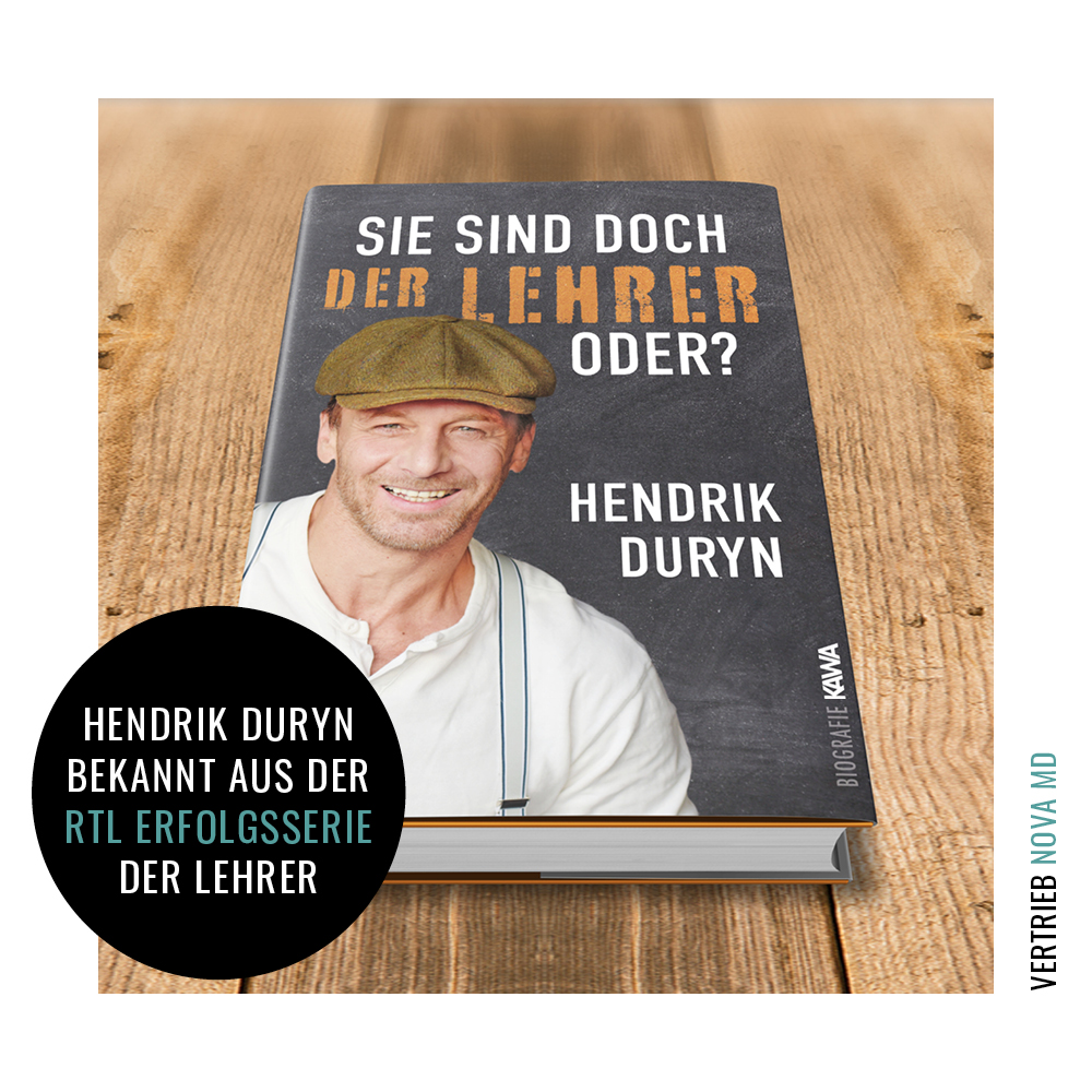Vorstellung der Biografie "Sie sind doch der Lehrer oder?" von Schauspieler Hendrik Duryn