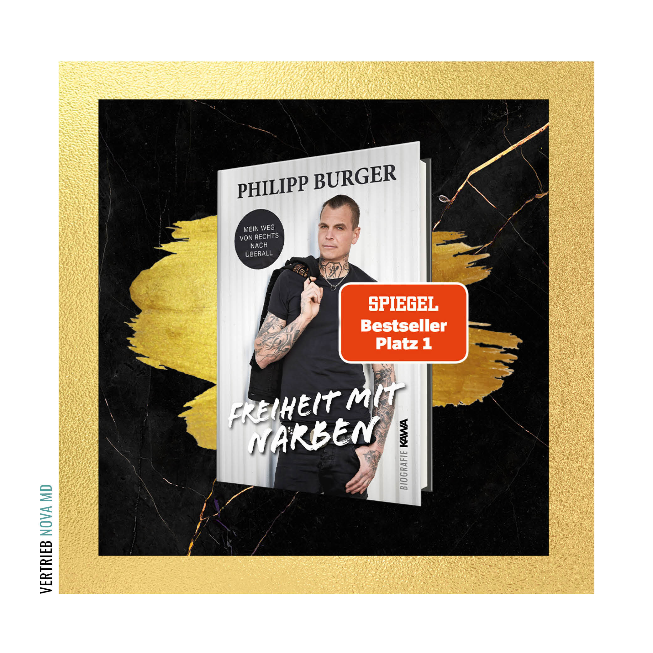 Frei.Wild Frontmann Philipp Burgers Biografie wird Platz 1 der SPIEGEL Bestsellercharts in der Erscheinungswoche.