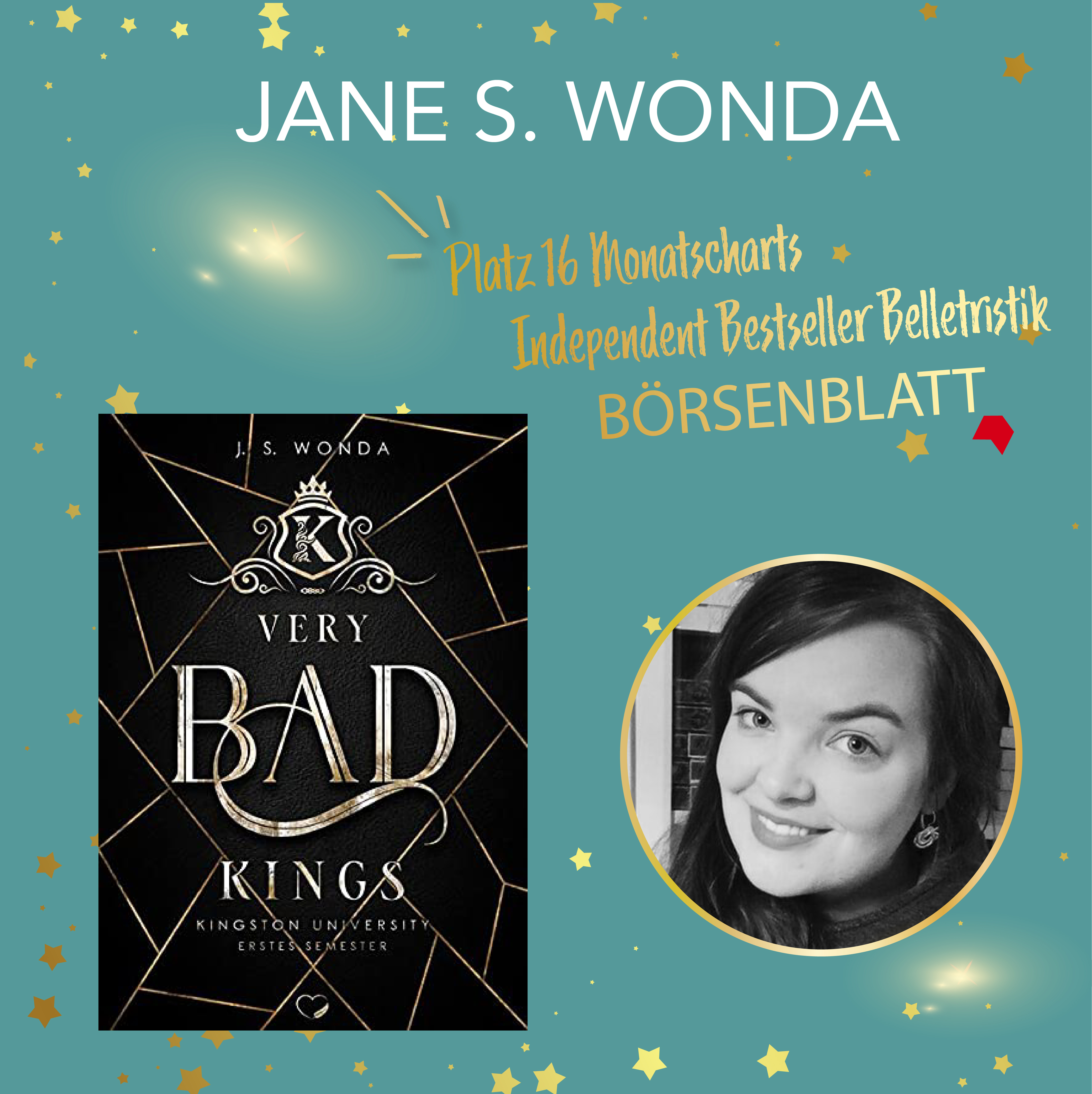 Unsere Nova Autorin Jane S. Wonda ist mit ihrem Buch „Very Bad Kings“ auf Platz 16 der Indie Bestseller-Charts des Börsenblatt.