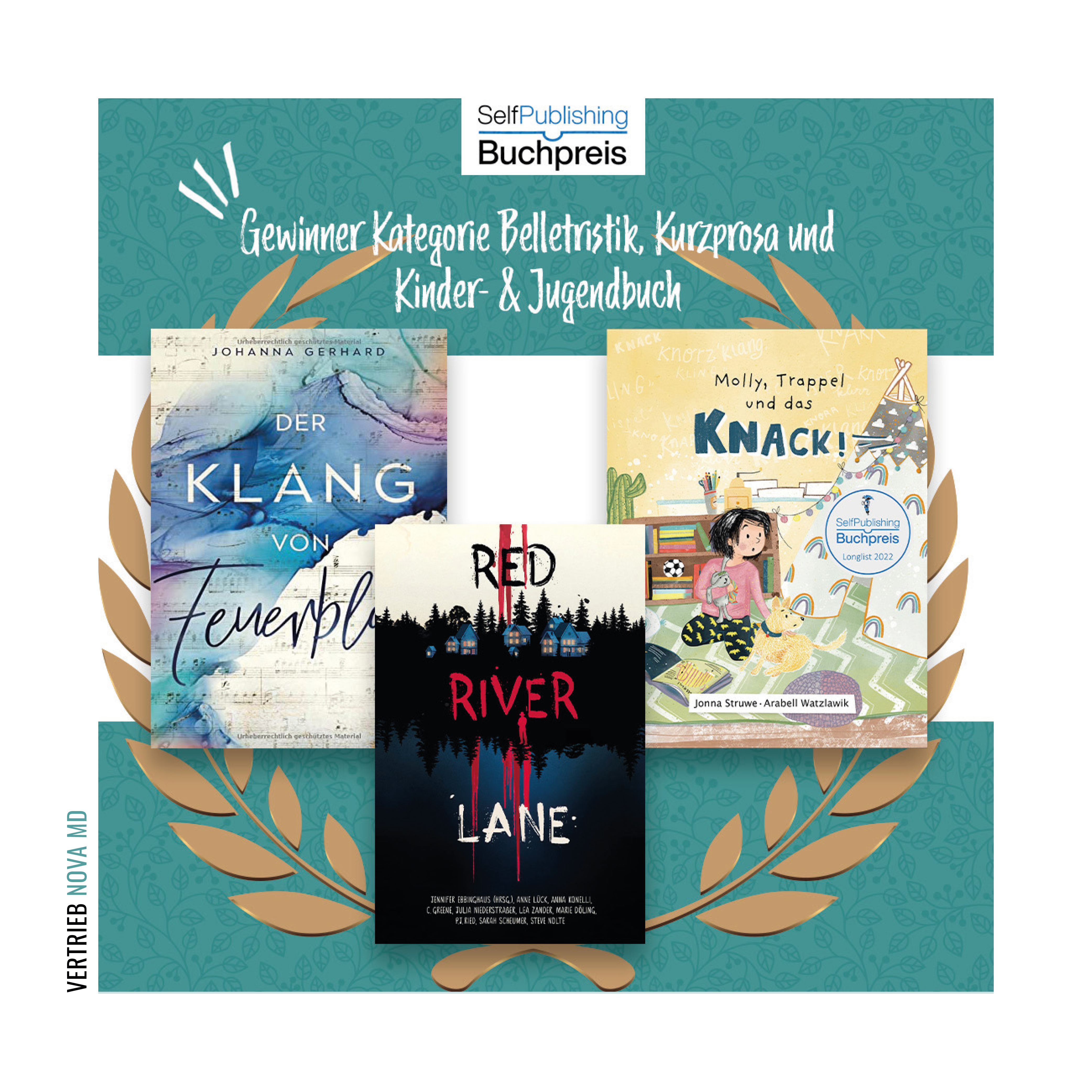 Gleich 3 Nova Autoren und Autorinnen sind unter den Gewinnern des Selfpublishing-Buchpreises 2022, der auf der Frankfurter Buchmesse am letzten Wochenende verliehen wurde.